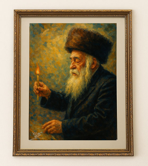 האדמו"ר מוויז’ניץ – הרב משה יהושע הגר זצוק״ל – יצירת אומנות מרגשת