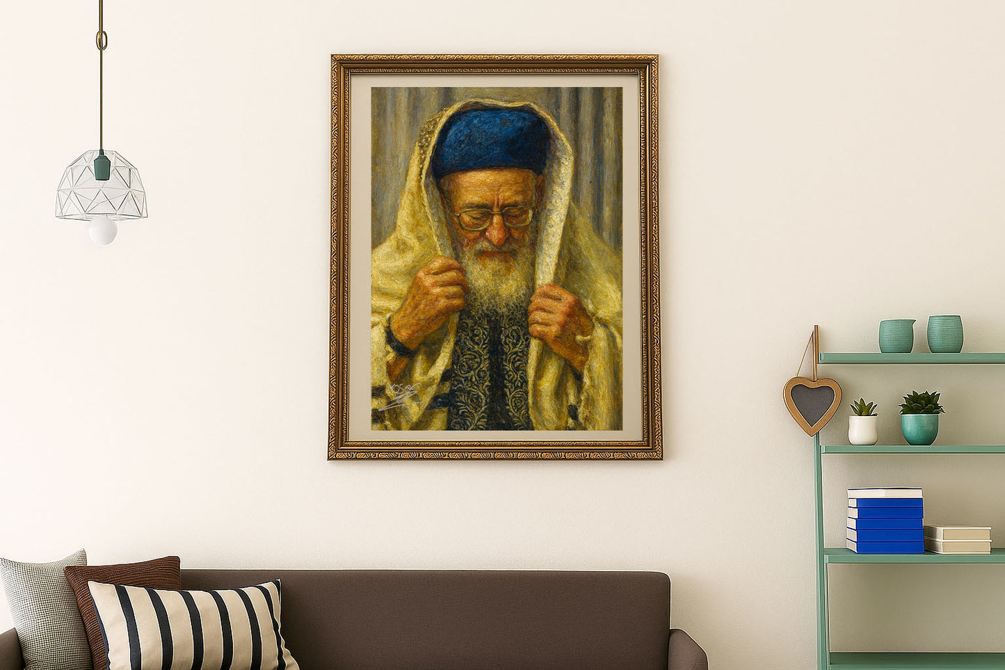 מרן הרב מרדכי אליהו זצוק״ל – עטוף בטלית קדושה