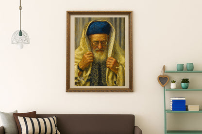 מרן הרב מרדכי אליהו זצוק״ל – עטוף בטלית קדושה